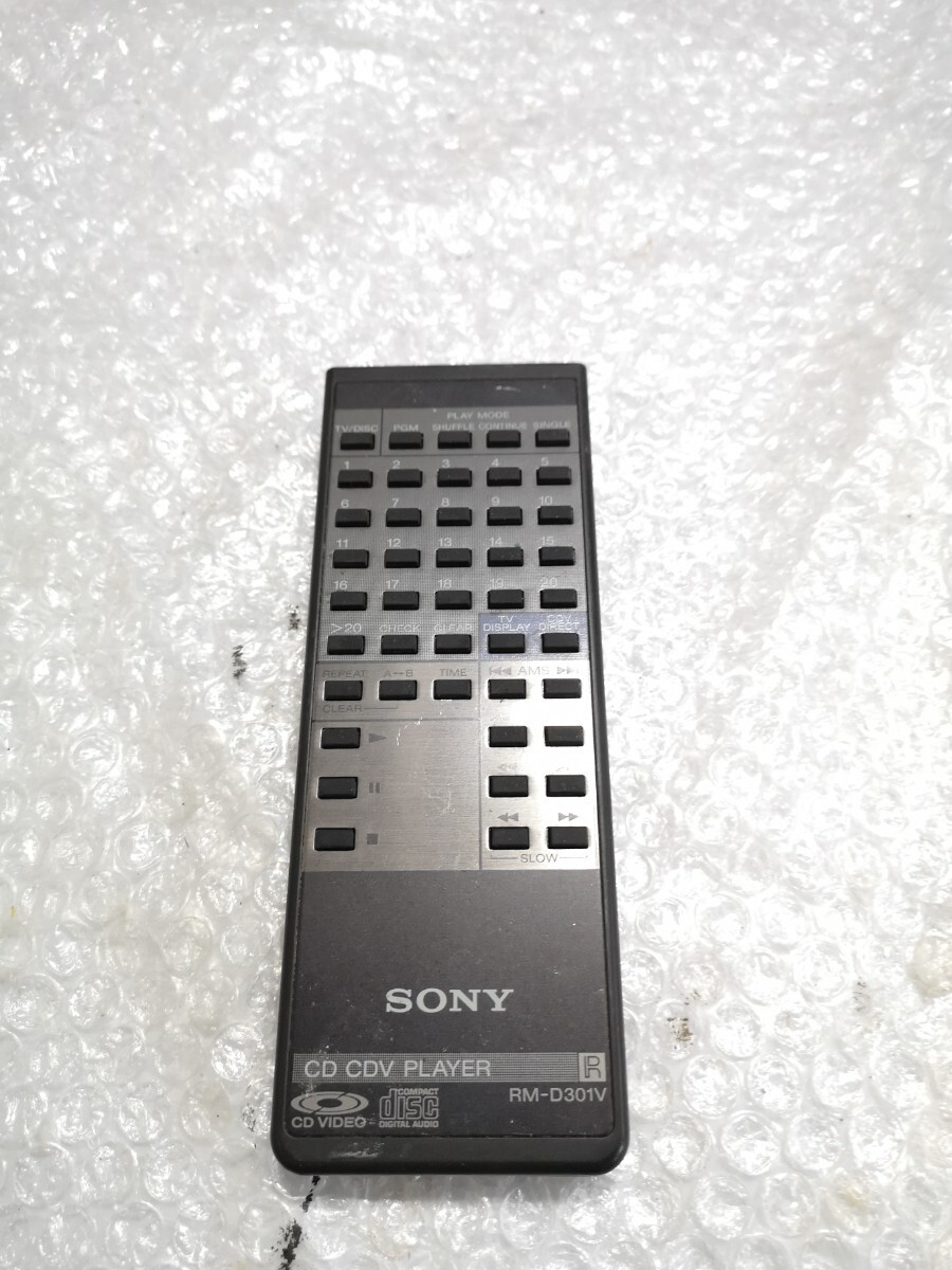 SONY RM-D301V CDプレーヤー用リモコン 中古 クリック拍卖