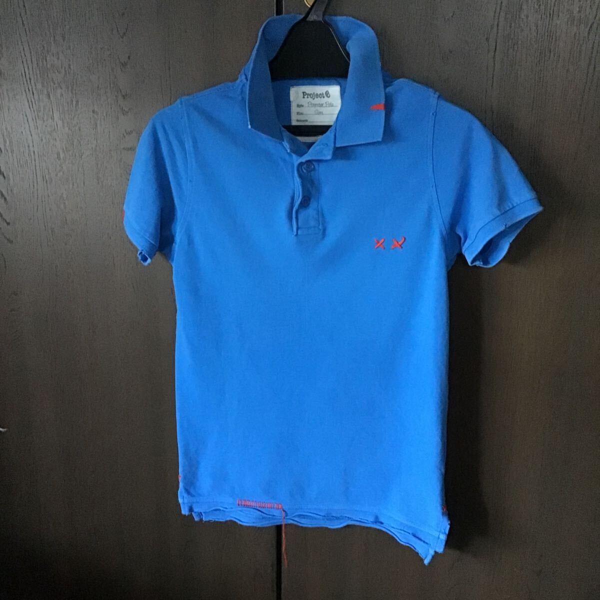 プレップスター♪5回着用洗濯♪Preparer Polo♪Project♪素敵ダメージ加工♪定形外350円♪XS拍卖