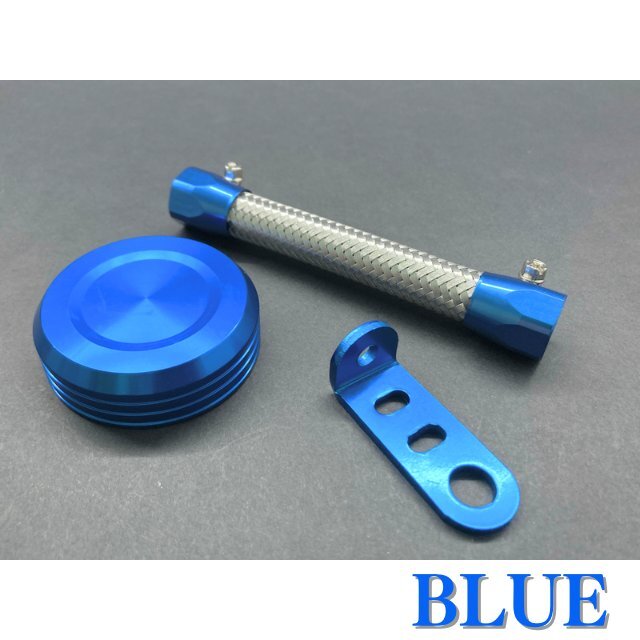 ニッシン ブレーキマスターシリンダー マスターキャップ ステー ホース セット ブルー 拍卖