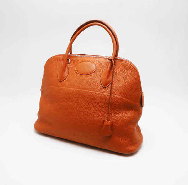 中古品 エルメス ボリード37 ハンドバッグ トリヨンクレマンス □I刻印 シルバー金具拍卖