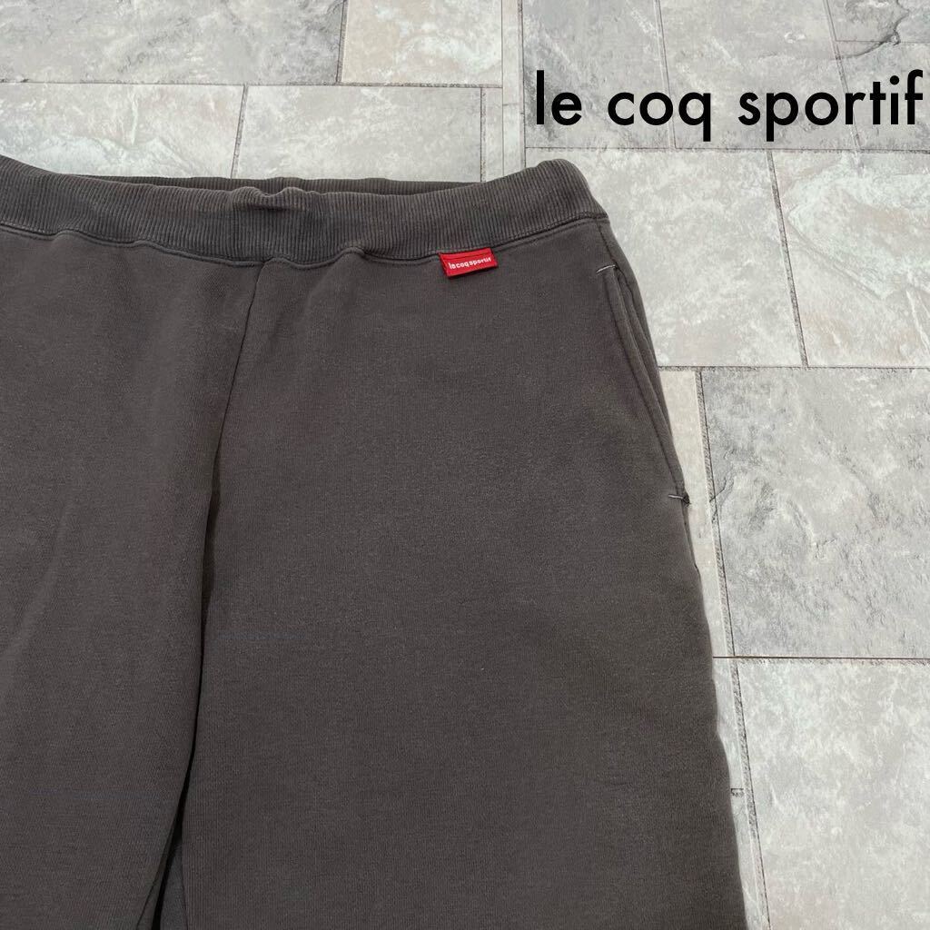 le coq sportif ルコック デサント sweat pants スウェットパンツ プリントロゴ スポーツ レディース グレー サイズM 玉FL3585拍卖