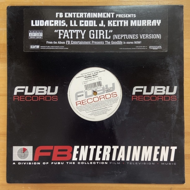 LUDACRIS, LL COOL J & KEITH MURRAY FATTY GIRL (NEPTUNES VERSION) 12インチ シングル拍卖