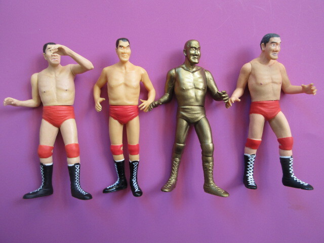 ジャイアント馬場4種【レア!ゴールドver.あり】全日本プロレス/SRミニフィギュア/ユージン/10cm/商品説明欄必読!入札条件&取引条件厳守拍卖