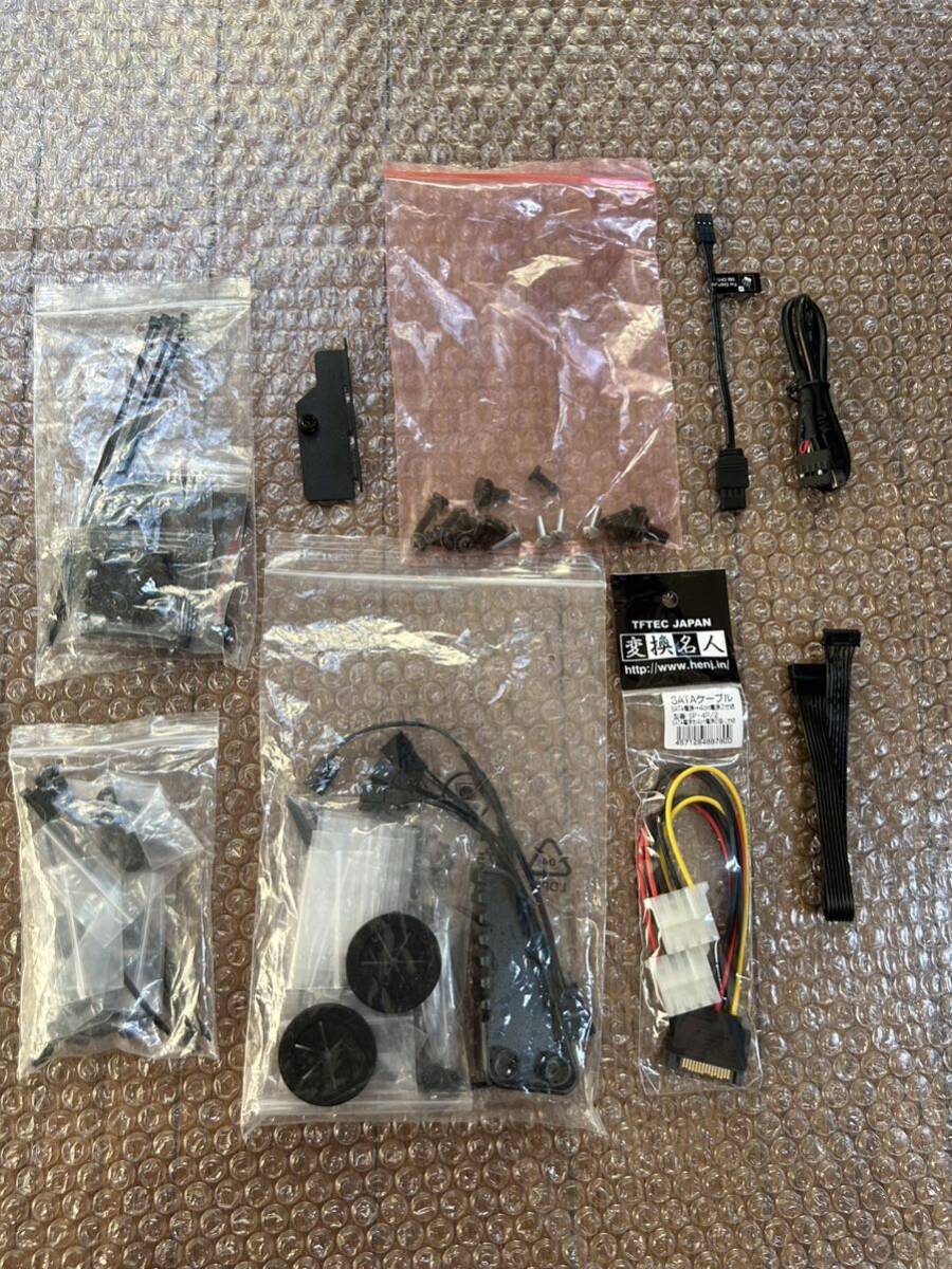 【即決】変換名人 SATA ペリフェラル4PIN RGB 3PIN PCケースパーツ ネジ拍卖