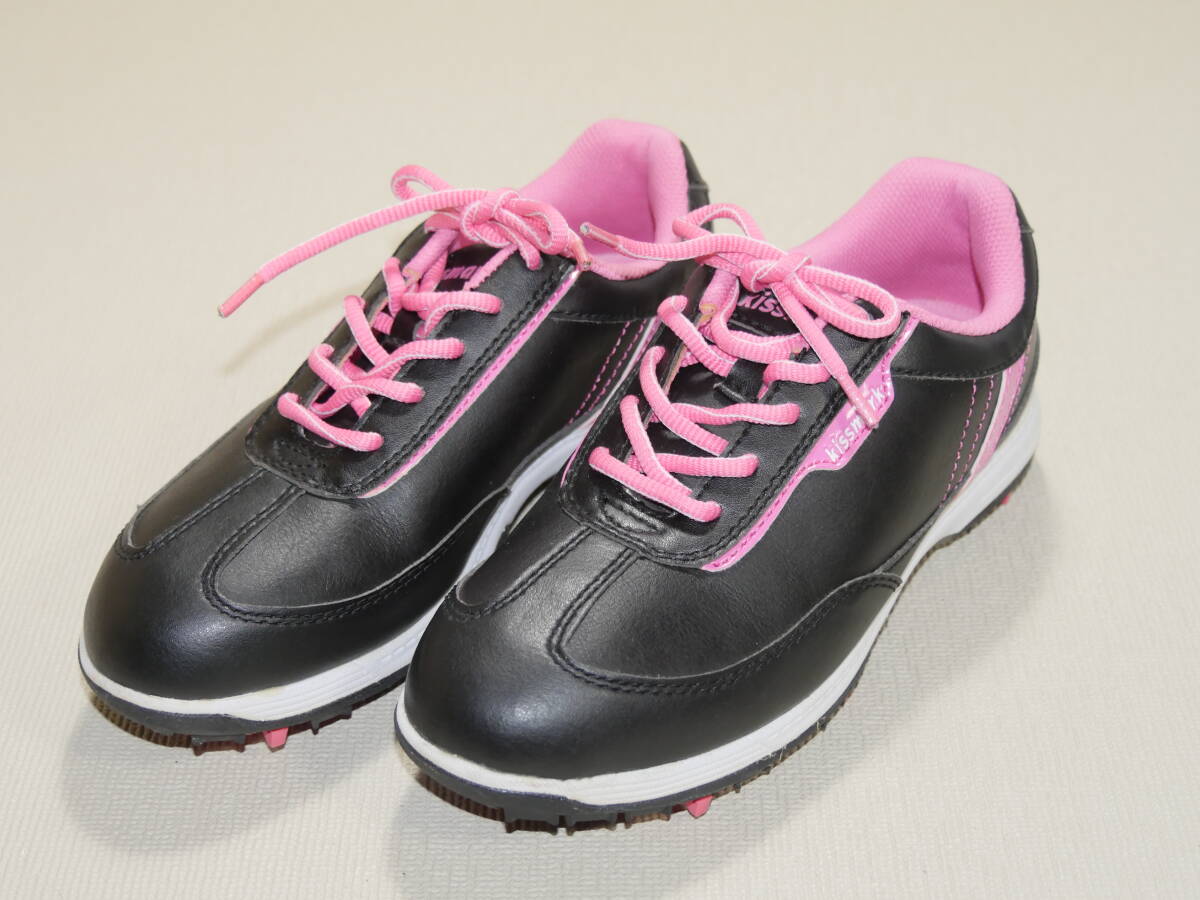 キスマーク レディース ゴルフシューズ 22.5 KM-OS211拍卖