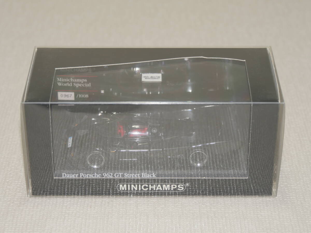 ミニチャンプス 1/43 Dauer ポルシェ 962 GT Street Black拍卖