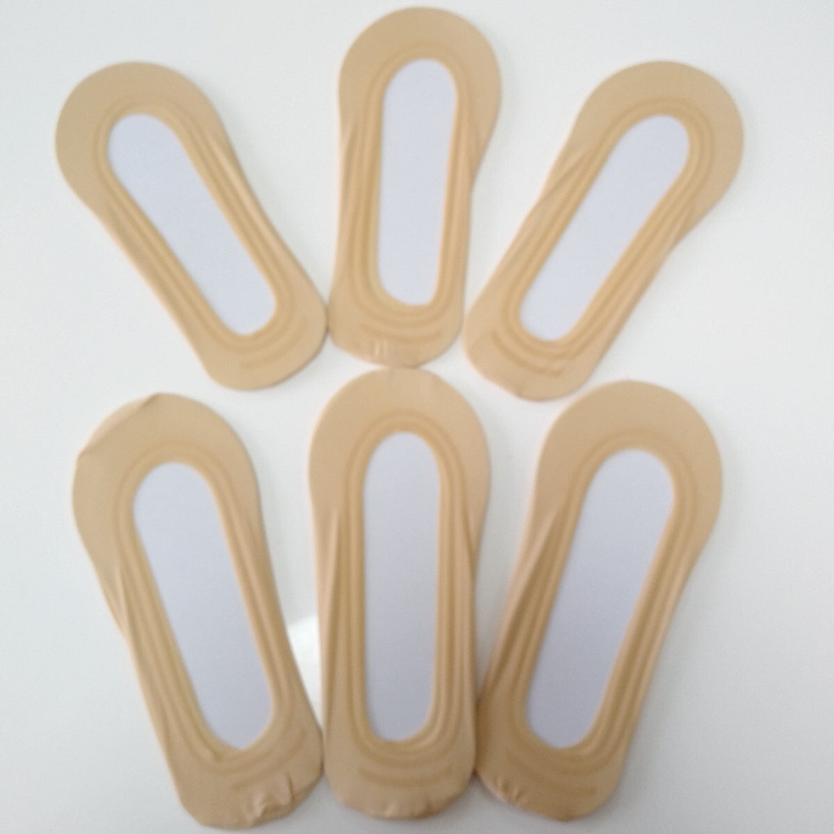 フットカバーソックス 6足セット まとめ売り ベージュ拍卖