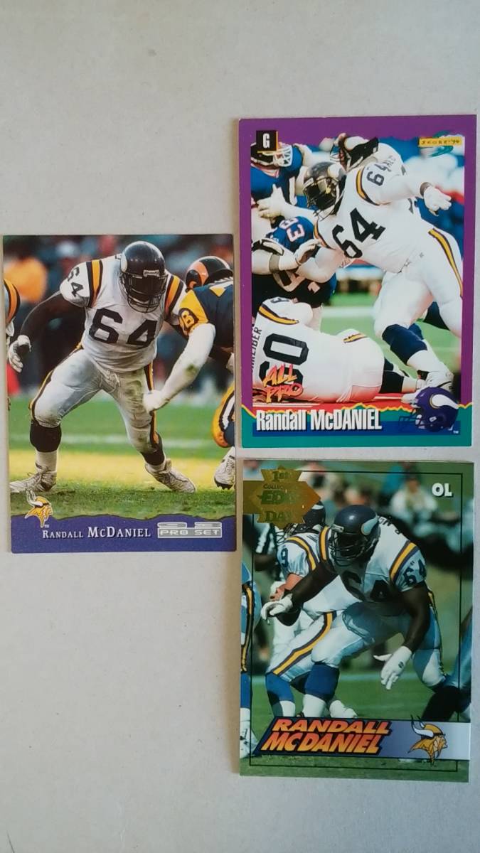 NFLカード RANDALL McDANIEL 10種 バイキングス G拍卖