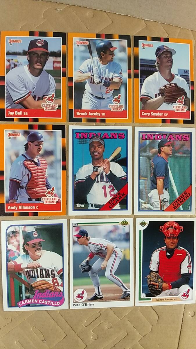 MLBカード Cleveland Indians 野手 色々26種 中古 インディアンス ガーディアンズ拍卖