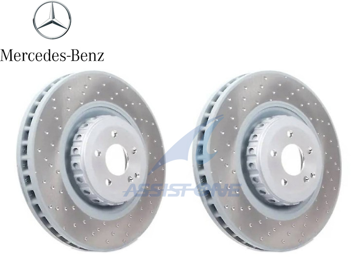 SHW製 純正OEM Sクラス W221 S63 S65 AMG CLクラス W216 C216 CL63 CL65 AMG フロントブレーキローター 左右 A2214211312拍卖