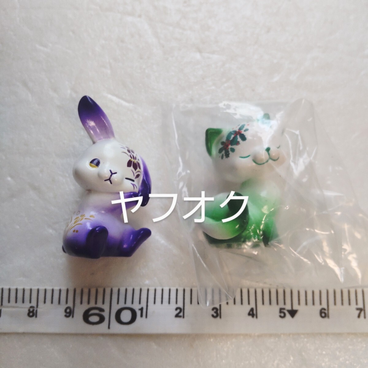 はなむぐり 花兎 あやめ、花猫 ひいらぎ セット拍卖