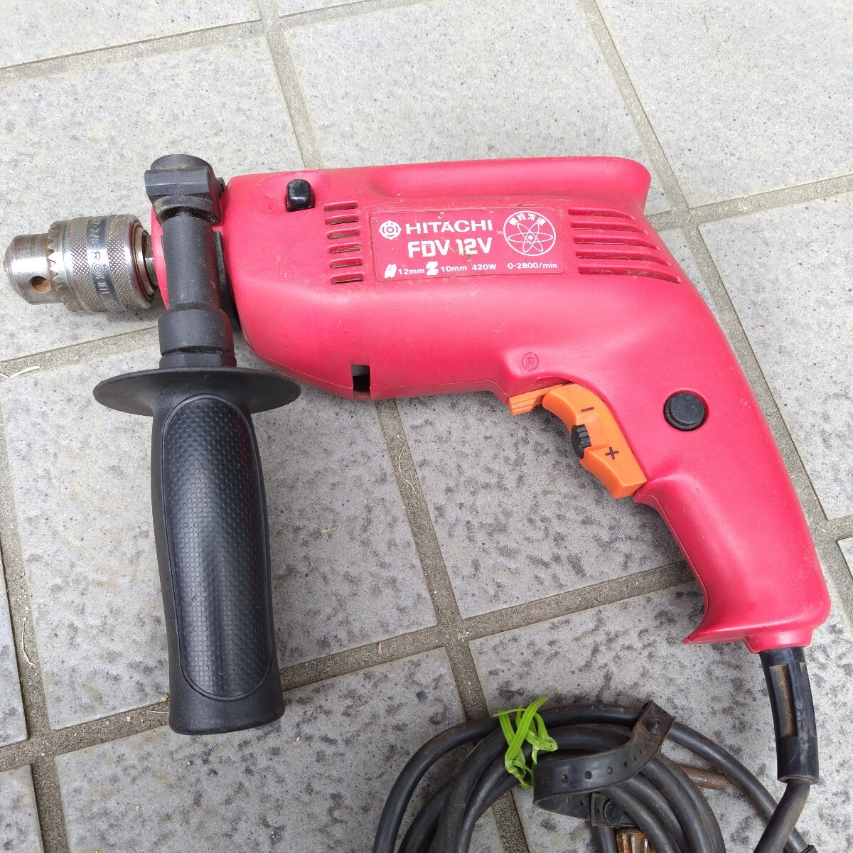 日立12mm振動ドリル 電気ドリル(兼用) FDV−12 (中古) 電動工具 電気ドリル 振動ドリル拍卖