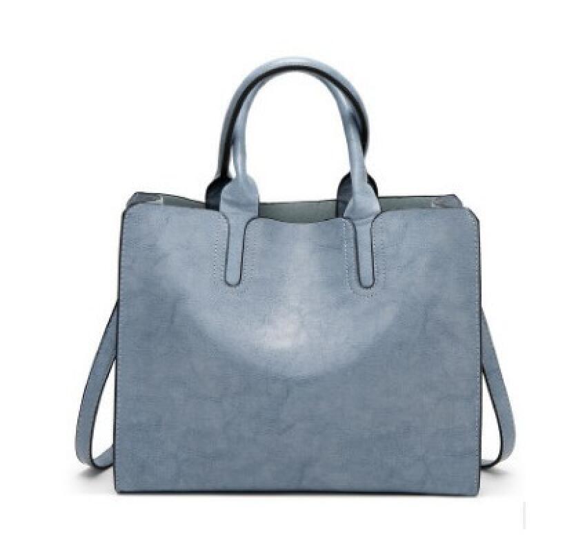上質 高級 トートバッグショルダーバッグ メンズ 出張 旅行 大容量 PU レザー ビジネスバッグ レディース ブルー拍卖