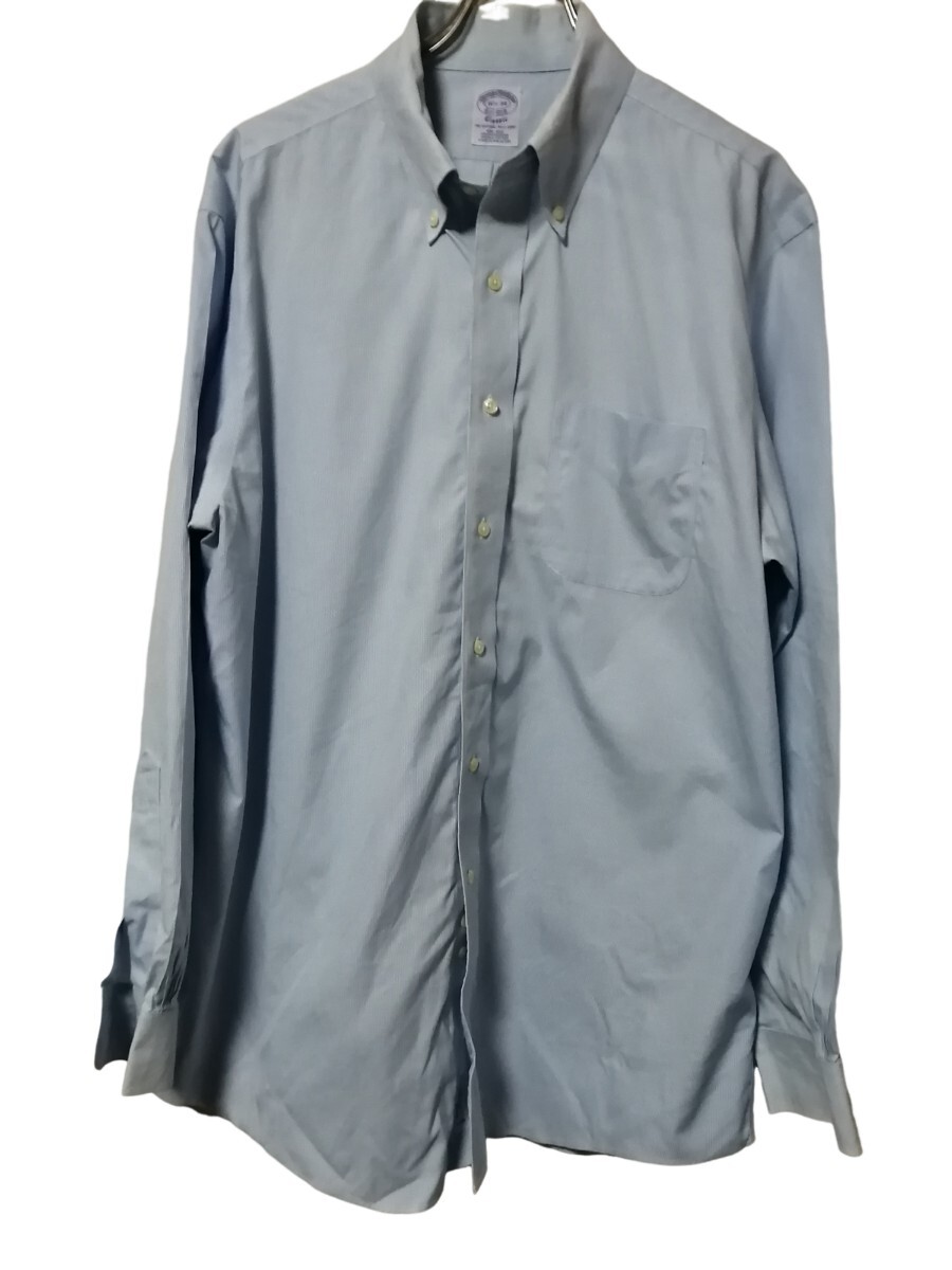 ブルックスブラザーズ 長袖シャツ ボタンダウンシャツ 水色 16 1/2 −34 XL相当 RN93986拍卖