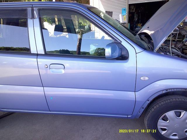 KEI CBA-HN22S 右フロントドア 運転席 ZE9 レークブルーメタリック拍卖