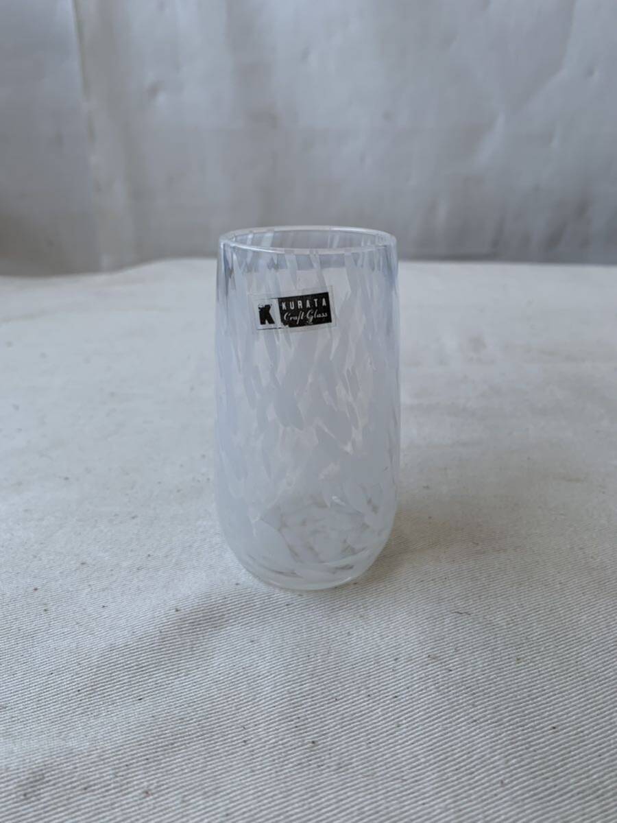 未使用デッドストック デザインが素敵な小さなガラス製花瓶花器 硝子アンティークビンテージ古道具コレクションインテリアディスプレイ飾り拍卖