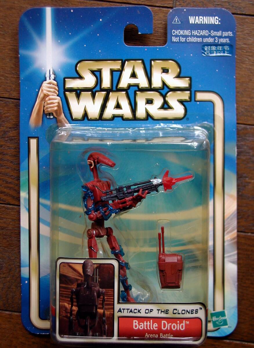 STAR WARS★スター・ウォーズ ベーシック フィギュア★バトル・ドロイド(レッド)★トミー拍卖