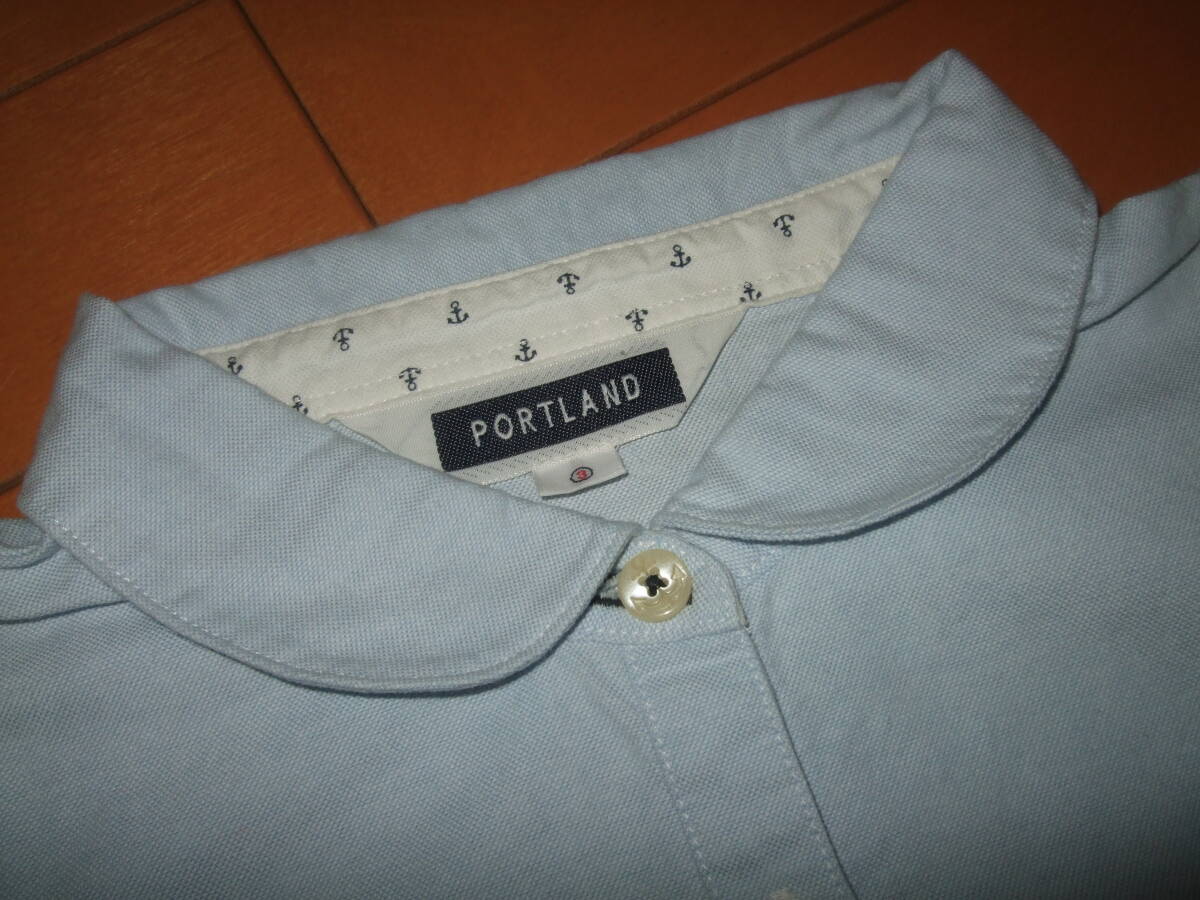 ユーズド良品送料込即決☆PORTLAND オックスフォード生地半袖シャツ☆サイズ3拍卖