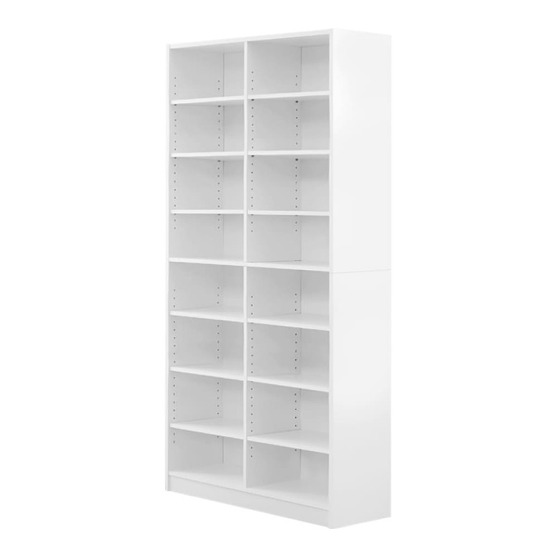 多目的ラック、マガジンラック(幅90cm)オシャレで大容量な収納本棚、CDやDVDラックにも|Retta-レッタ- RT-1890-WH ホワイト拍卖