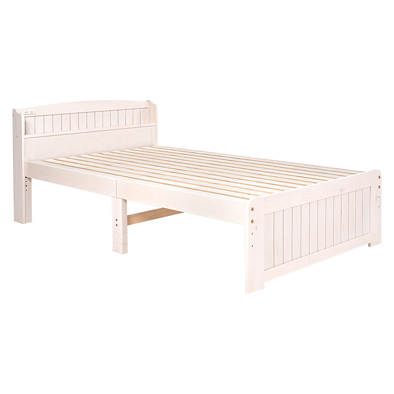 セミダブルベッド MB-5915SDWS ホワイトウオッシュ拍卖