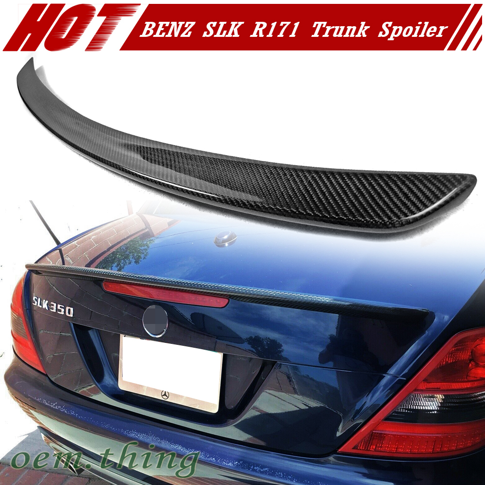 2004-2011 BENZ SLK-CLASS R171 本物のカーボン AMG TYPE リアトランクスポイラー エアロ ウイング スポイラー拍卖