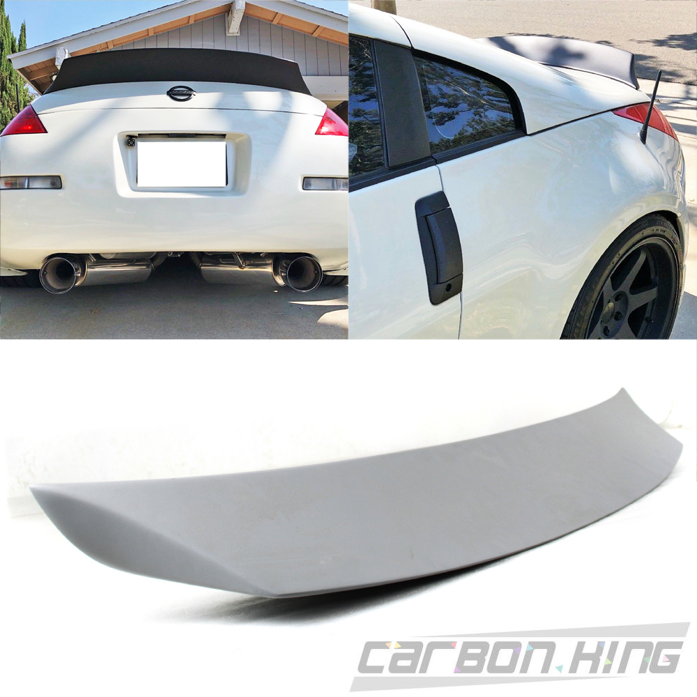*在庫有即発送* 2003-2008 日産 フェアレディZ Z33 350Z クーペ エアロ 未塗装の素地 リアスポイラー トランクスポイラー V TYPE ABSの材質拍卖