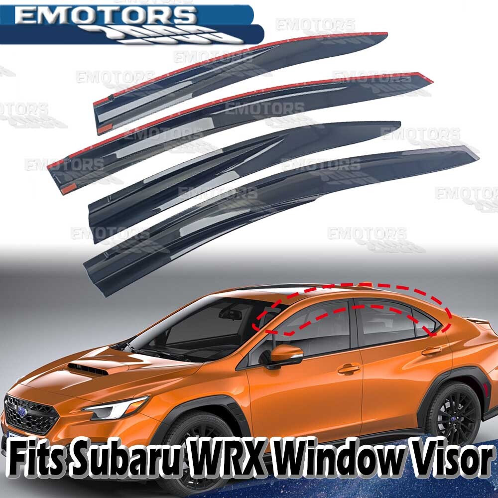 *在庫有即発送* 2022以降~ スバル WRX STI VB系 S4 エアロ ドア ウィンドウバイザー 雨よけ バイザー 4PCSセット 無限風 拍卖