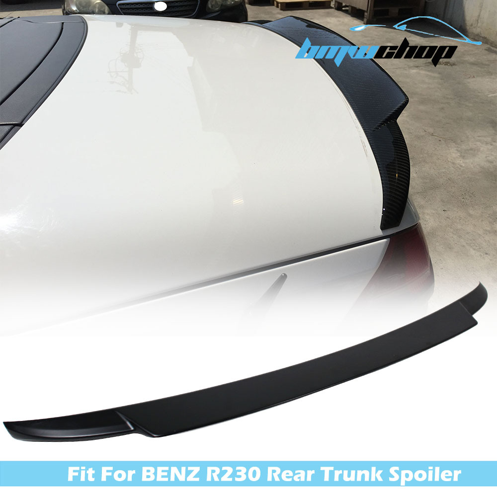 塗装込み 2003-2011 ベンツ SL R230 リアトランクスポイラー ウィング V TYPE ABSの材質 各純正色対応拍卖