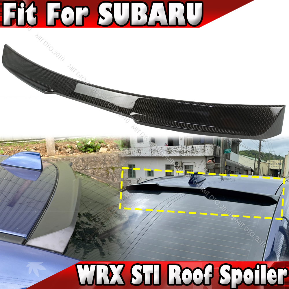 2015-2021 スバル WRX STI S4 VA系 セダン 本物のカーボン X TYPE リアスポイラー ルーフスポイラー エアロ ウイング拍卖