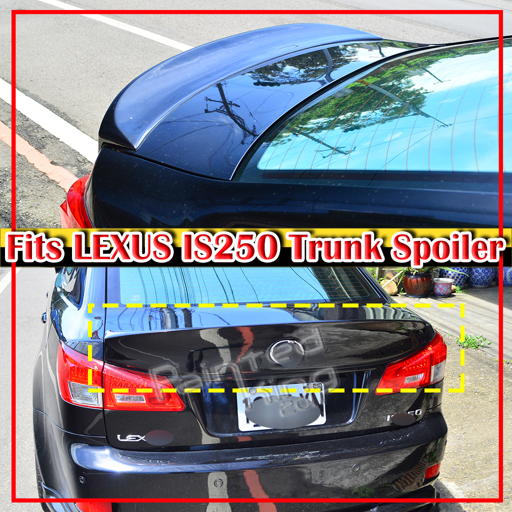 *在庫有即発送* 2006-2012 レクサス IS250 IS350 ISF GSE2 セダン エアロ 未塗装の素地 リアスポイラー トランクスポイラー W TYPE ABS材質拍卖