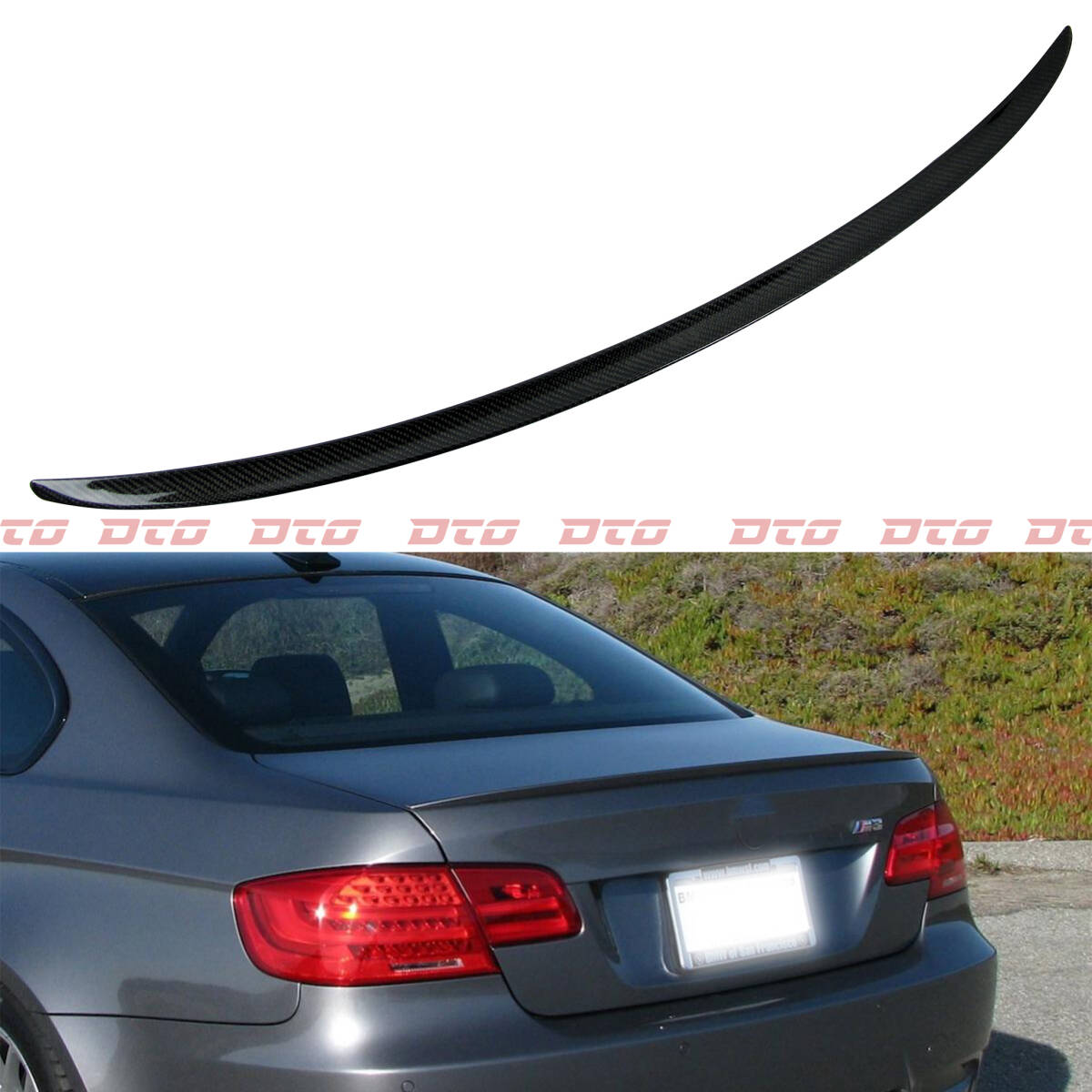 2007-2013 BMW 3シリーズ E92 クーペ 本物のカーボン M3 TYPE リアトランクスポイラー エアロ ウイング スポイラー拍卖