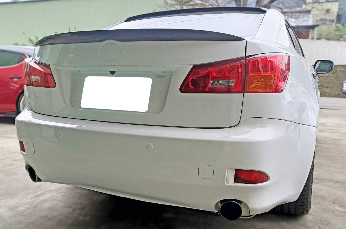 2006-2012 レクサス IS250 IS350 GSE2 IS-F セダン 本物のカーボン OE TYPE リアトランクスポイラー エアロ ウイング スポイラー拍卖