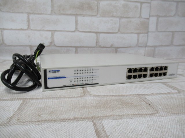 Ω 新LE 0074k 保証有 Logitec【 LAN-GSW16P/MA 】ロジテック 16ポート 1000BASE-T スイッチングハブ 領収書発行可能・祝10000!取引突破!!拍卖