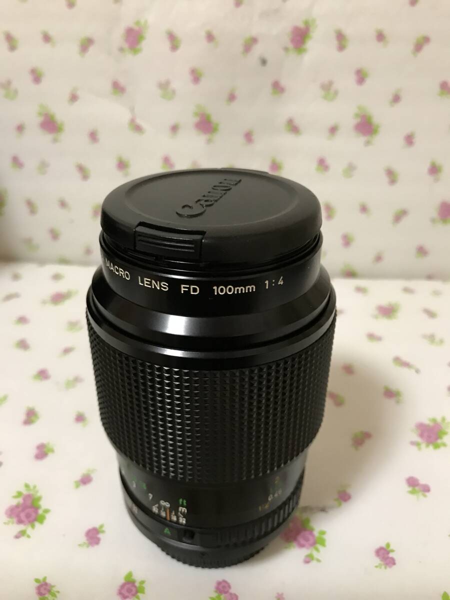 焦点 CANON FD 100mm f4 マクロ 良品拍卖