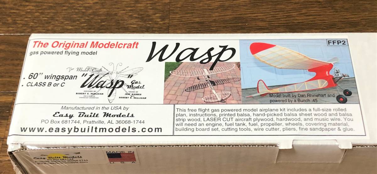 【エンジン動力機】Easy Built社製Original Modelcraft Wasp(翼長:60”=1524mm)・・・残り1拍卖