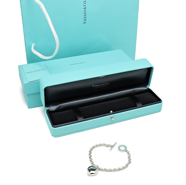 美品 ティファニー フル ハート トグル ブレスレット Ag925 シルバー リターントゥティファニー TIFFANY&Co.拍卖