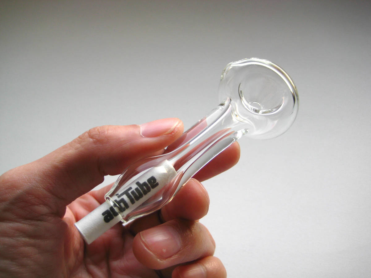 actiTube(Tune)専用ガラスパイプ@王道スプーン型&ヘビーパイレックス製◆カンナビスカップCBN420THCボング水パイプWEED KUSH STONE BONG拍卖