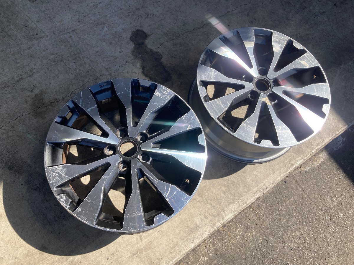 スバル レガシィ アウトバック ホイール 2本セット 18インチ 7J 5H PCD 114.3 +55 7549拍卖