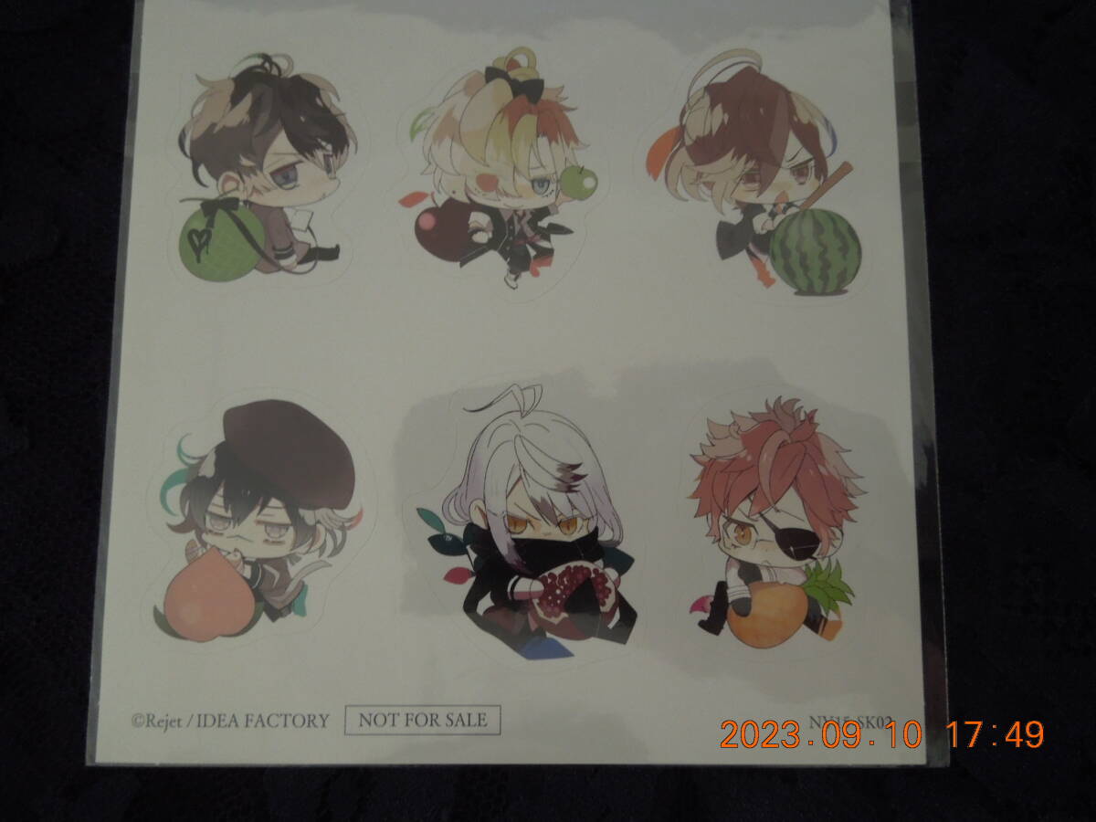 DIABOLIK LOVERS フルーツ柄ステッカー 未開封 / 無神ルキ 無神コウ 無神ユーマ 無神アズサ 月浪カルラ 月浪シン拍卖
