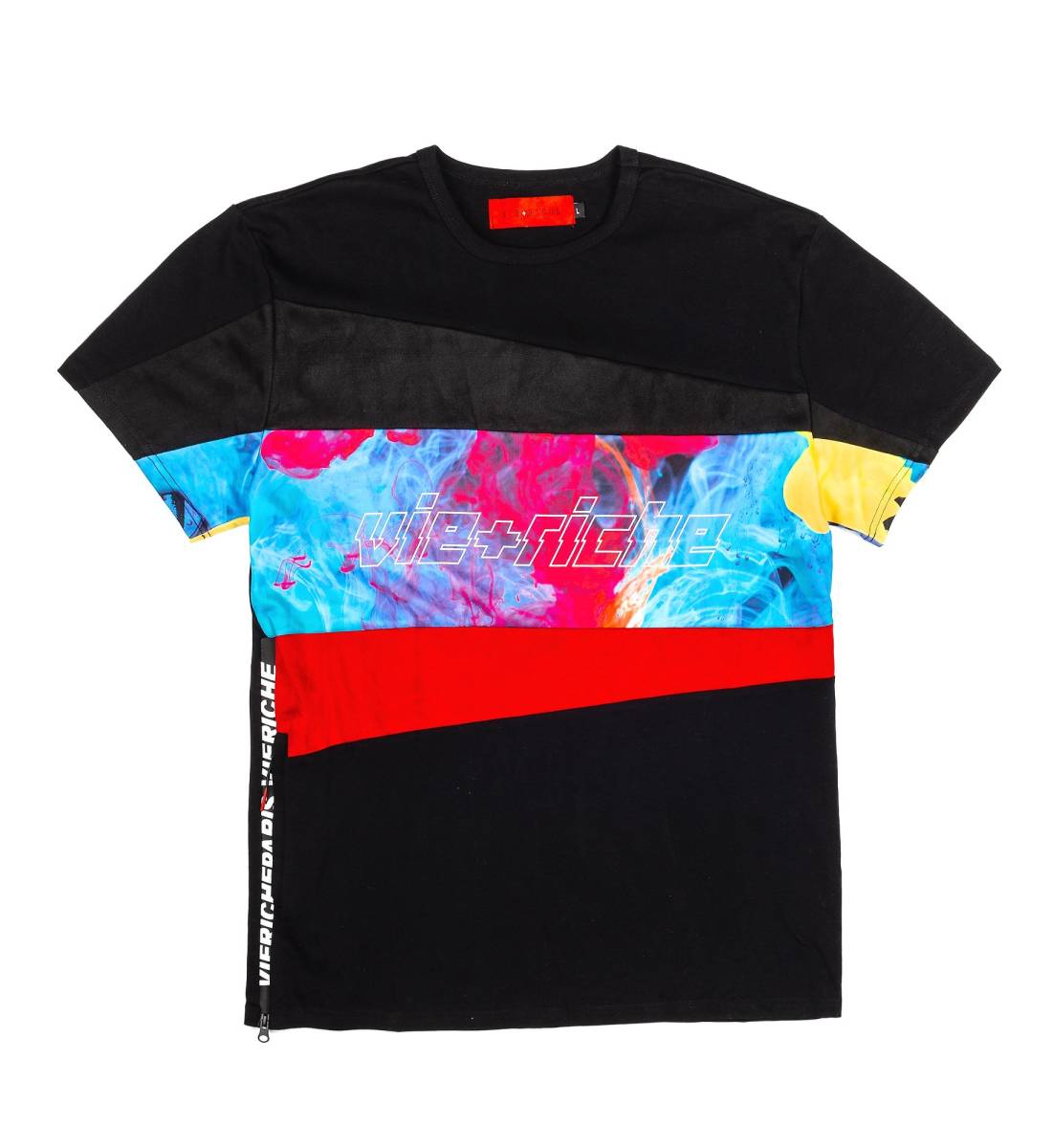 AZ75)VIE RICHE INKBLOTCH PANEL Tシャツ(03534)/ヴィ リッシュ/S/M/USサイズ/正規拍卖