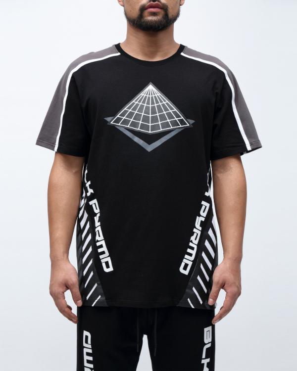 AZ45)BLACK PYRAMID HAZARD LOGOTシャツ半袖(Y1161840)/ブラックピラミッド/クリスブラウン/S/L/XL/USサイズ/正規拍卖