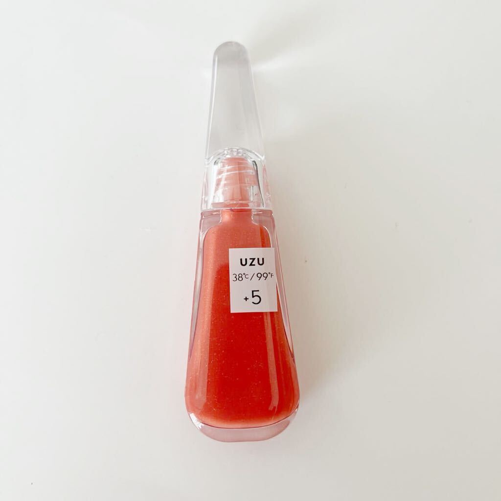 UZU BY FLOWFUSHI / 38°C/99°F Lip Treatment +5 orange・リップグロス・グロス・オレンジ・定価1760円拍卖