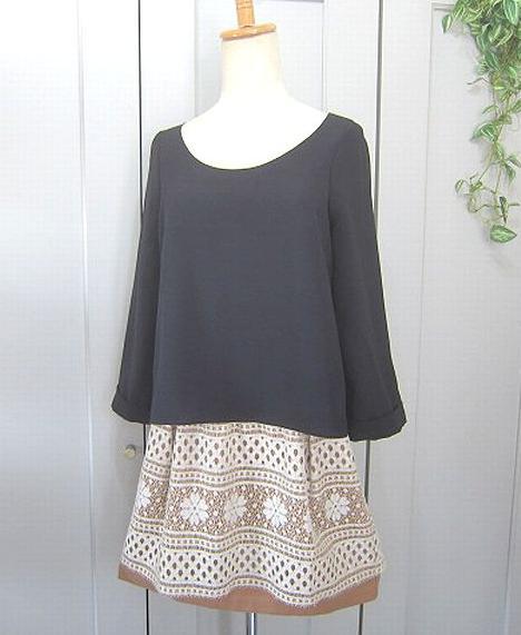 ジュエルチェンジズ ユナイテッドアローズ レイヤードワンピース レース調 日本製 拍卖