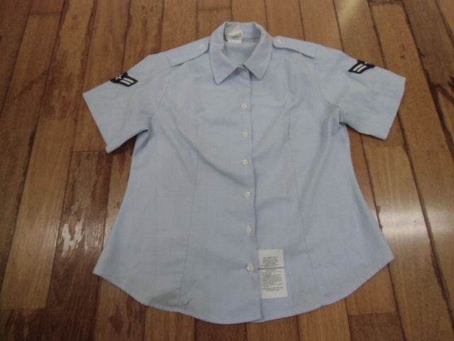 O-44 ミリタリー サバゲー コンバット コスプレ アメカジ 米軍放出品 実物 AIR FORCE 作業服 ドレス シャツ Yシャツ 制服 レディース拍卖