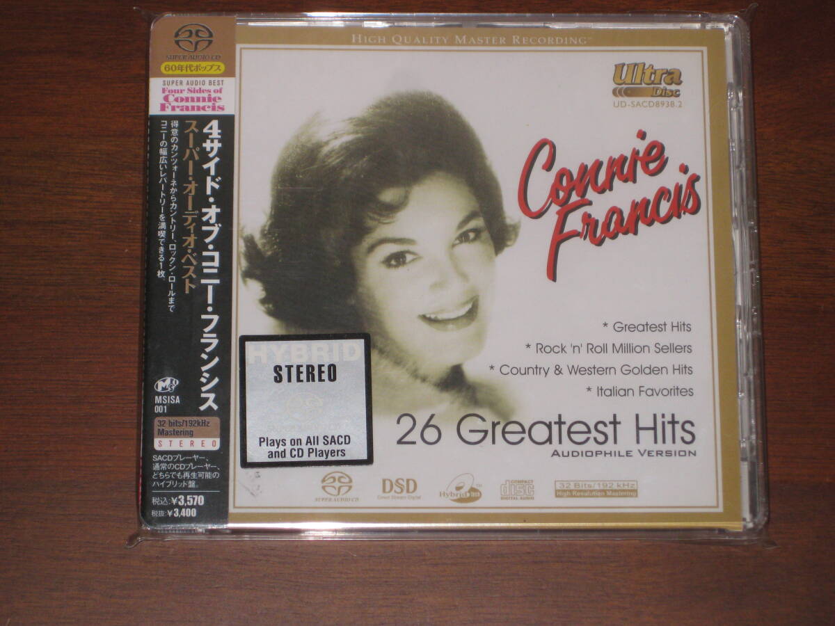 ☆画像追加☆ CONNIE FRANCIS コニー・フランシス/ ベスト ~26 GREATEST HITS 2010年発売 Hybrid SACD 国内帯有拍卖