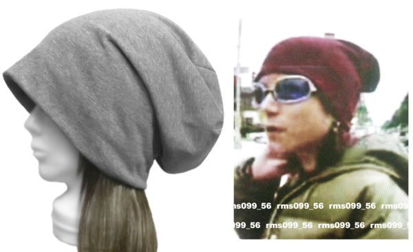 ◇送料無料◇ ハンドメイド◆X JAPAN◆hide着用風 コットンスウェットニットキャップ/杢グレー ◇ゆったり・小顔効果・オールシーズン◇拍卖