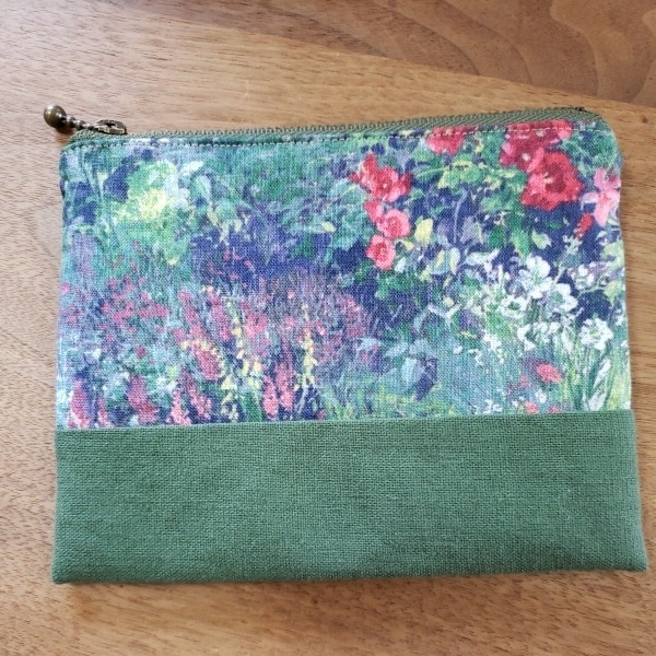 YUWA お花 ポーチ グリーン ハンドメイド拍卖