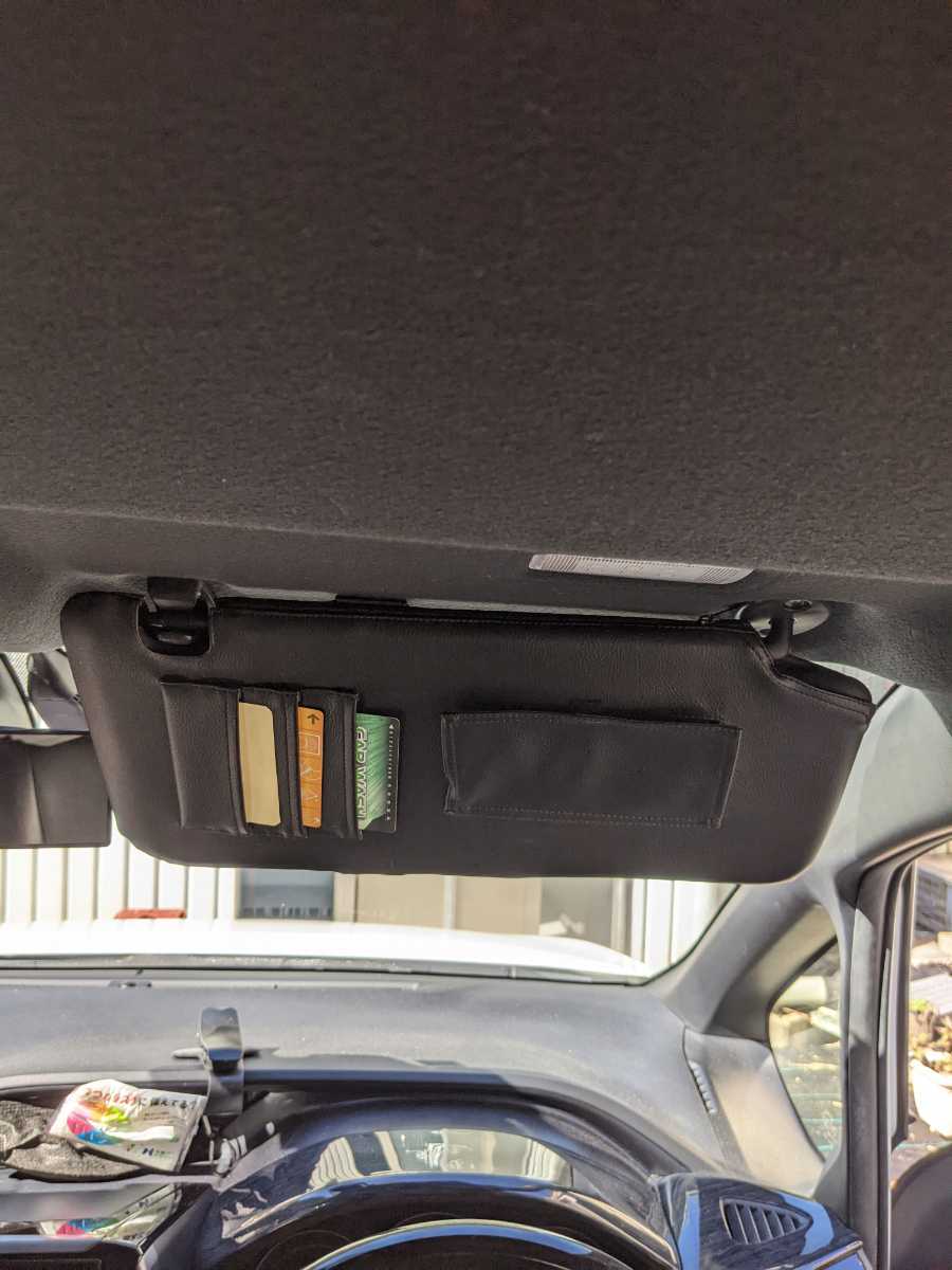 トヨタアルファード20系ヴェルファイア20系サンバイザーカバー左右セットPVCレザー新品未使用 SHINKE製拍卖