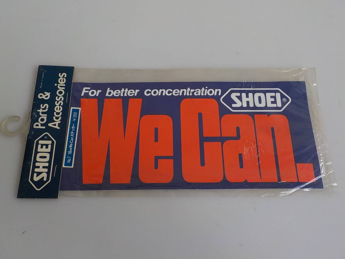旧車 WE CAN SHOEI ステッカー 当時物 レトロ オートアクセサリー拍卖