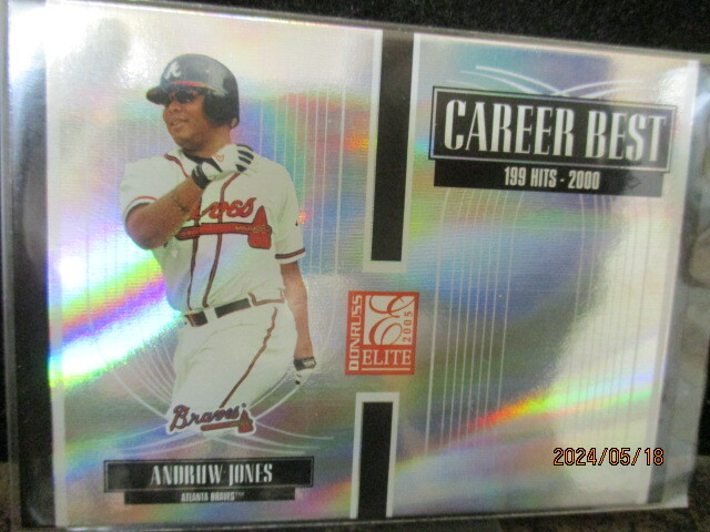 ◎野球カード A・ジョーンズ 2005 Donruss Elite CB-4 1393/1500 即決!!拍卖